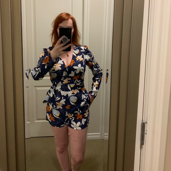 Parker Romper ‘Tita’ Navy Floral NWT - Picture 11 of 11